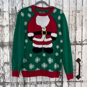 Santa body ugly Christmas sweater